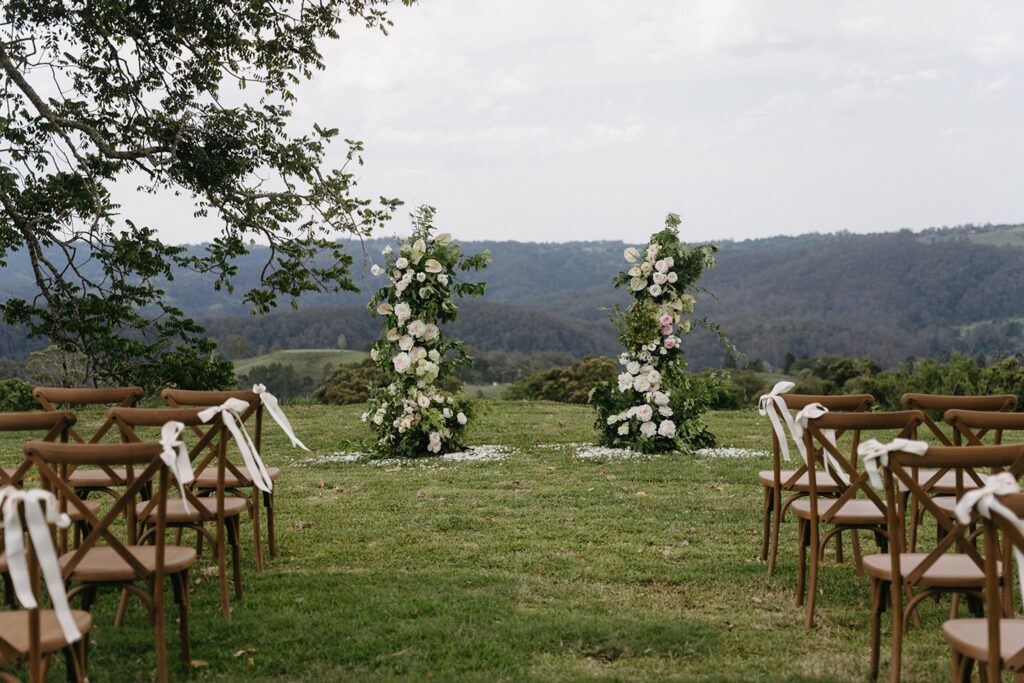 Garden view of Maleny Country Estate wedding venue, Sunshine Coast Hinterland